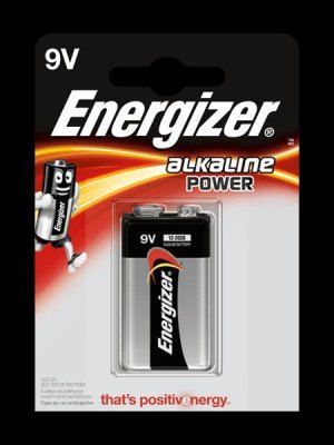 Baterie alkalická, 9 Volt, Energizer Power - blistr Univerzální