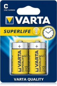 Baterie malé mono, sada 2 kusy, R14, Varta - Superlife - blistr