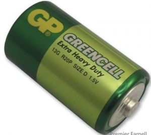 Baterie velké mono, sada 2 kusy, R20, GP Greencell