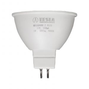 Tesla - LED žárovka GU5,3 MR16, 4W, 12V, 350lm, 25 000h, 4000K denní bílá, 100st Tesla Lighting