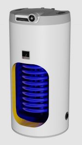 Stacionární zásobník teplé vody s jedním výměníkem Dražice OKC 160 NTR, 148 l, 1255 x 524 mm DRAŽICE / NIBE spotřebiče