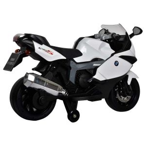 Bílá elektrická motorka BEC 6010 BMW K1300 Buddy toys