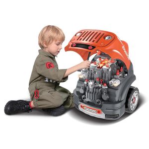 Dětská autodílna červená BGP 5012 Master motor Buddy Toys