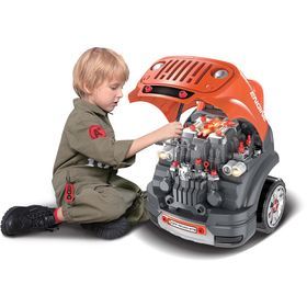 Dětská autodílna červená BGP 5012 Master motor Buddy Toys