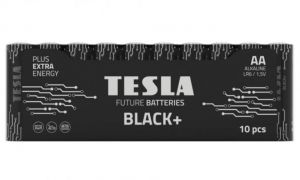 Tesla - BLACK+ alkalická tužková baterie AA (LR06, shrink) 10 ks
