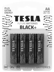 Tesla - BLACK+ Alkalická tužková baterie AA (LR06, blister) 4 ks