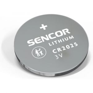 Lithiová knoflíková baterie napětí 3 V SENCOR SBA CR2025 1BP Li