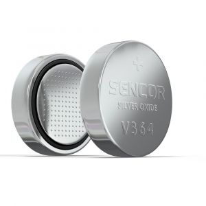 Miniaturní knoflíková stříbrnooxidová baterie s napětím 1,55 V SENCOR SBA V364/SR621SW 1BP Ag