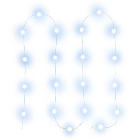 Vánoční řetěz nano s vločkami 20 LED RETLUX